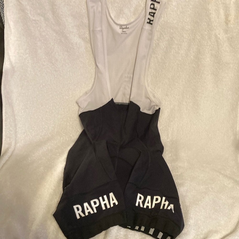 RAPHA CYCLING BIB. size small.